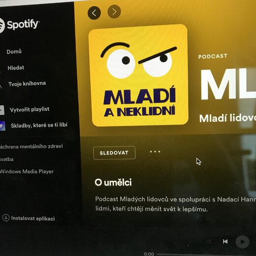 Podcast Mladí a neklidní na Spotify